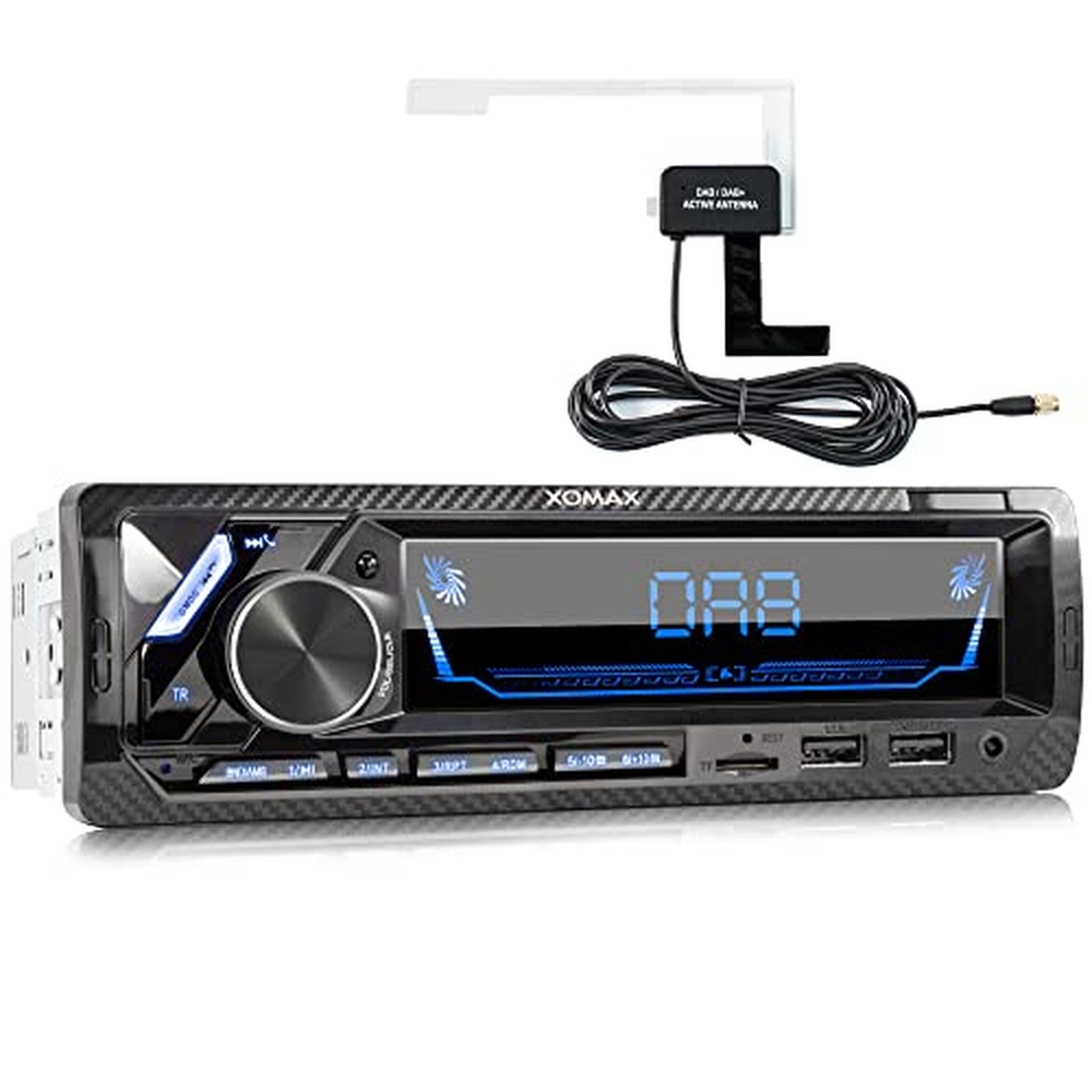 XOMAX XM-RD283 Autorádio s vestavěným tunerem DAB+, FM RDS, sadou Bluetooth handsfree, 2 x USB, SD, MP3, AUX-IN, 1 DIN